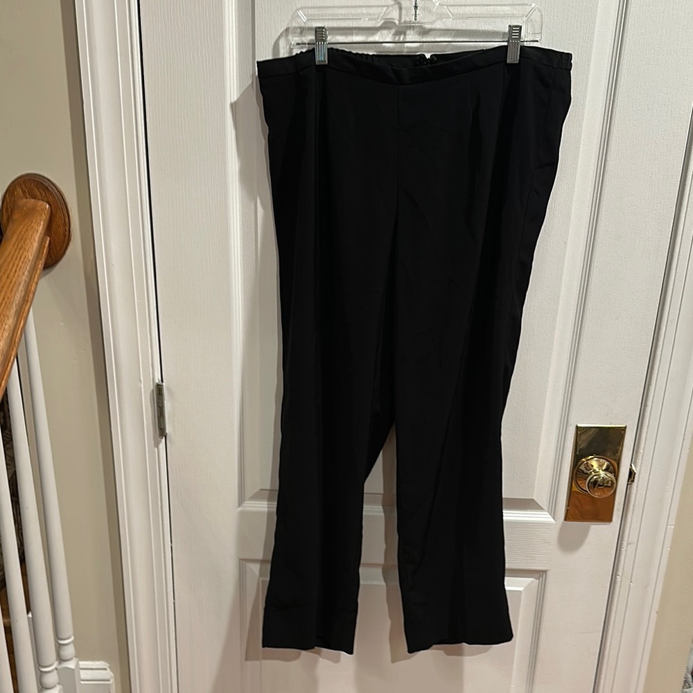 Classic Black Women's Pants with Zipper in back